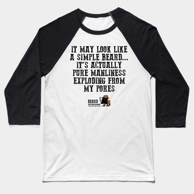 Pure Manliness Baseball T-Shirt by Beard